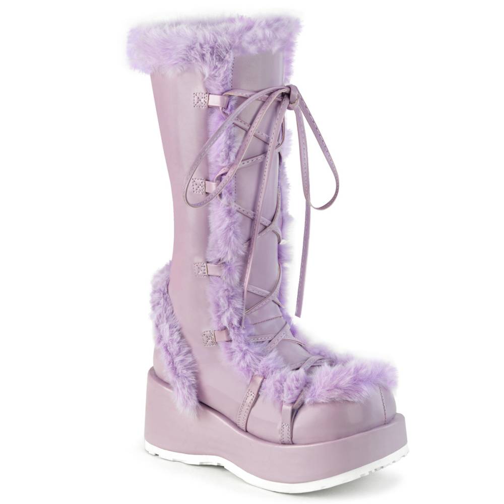 DemoniaCult - CUBBY-311 Plattformstiefel - Lila